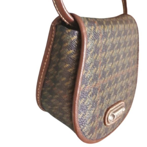 2/$40 Vintage 90s tiny hound's-too print ESPRIT cross body purse bag or belt bag - Picture 1 of 8